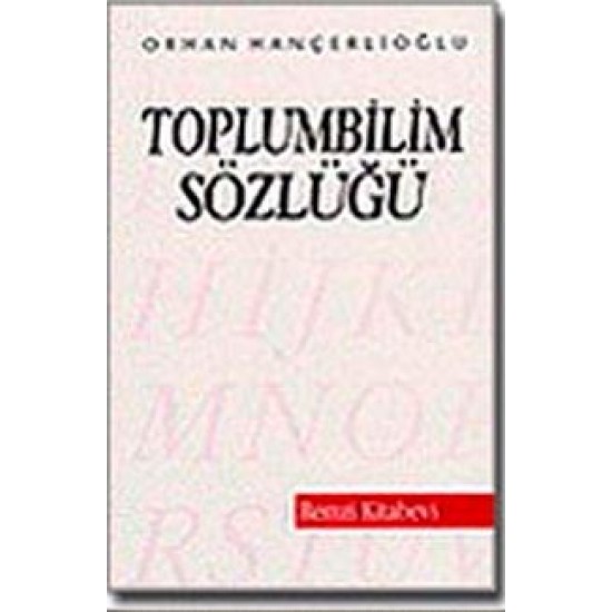 Toplumbilim Sözlüğü